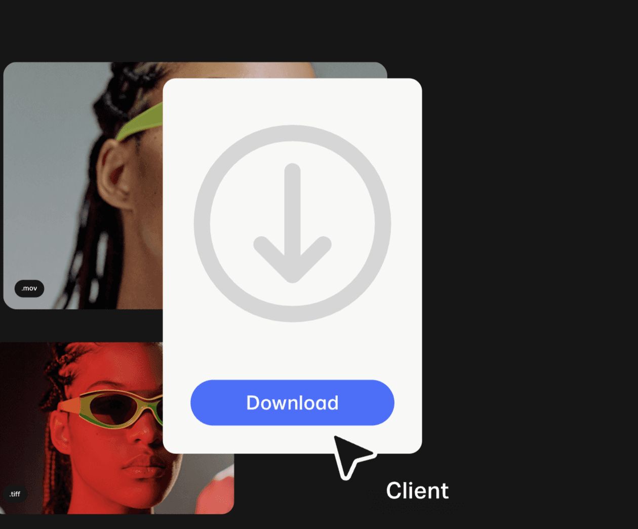 WeTransfer client concept